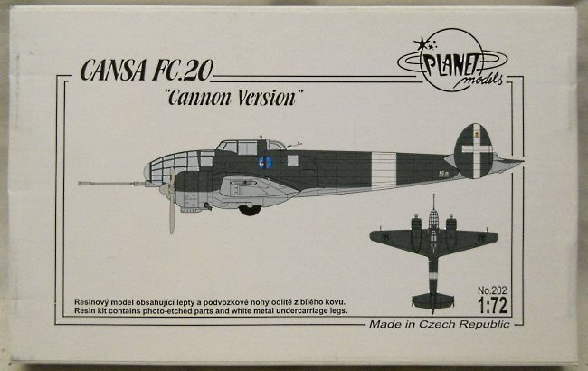 Planet Models 1/72 Cansa FC-20 Cannon Version - (FC20), 202 plastic model kit